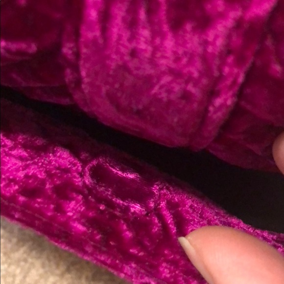 Rebecca Minkoff Chevron Love Velvet Fuschia - Picture 6 of 6